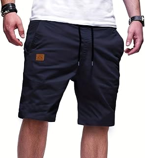 Short Homme Chino Bermuda Casual avec Poches