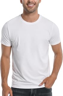Pioneer Camp Men's Bamboo Viscose Shirts Soft Breathable T-Shirt Crew Neck