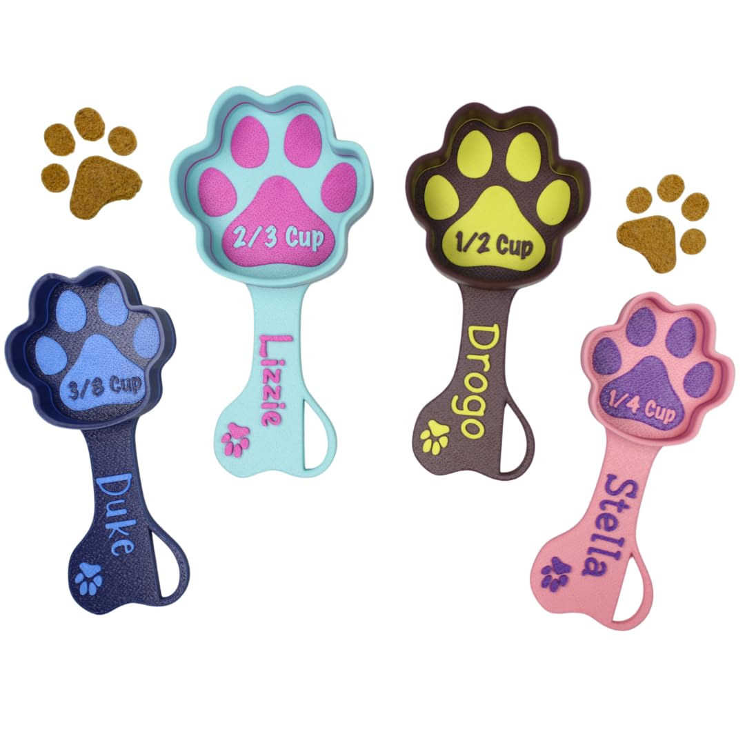 Kibblescoop Personalized Dog Food Scoop – Custom Pet Measuring Scoop with Name –