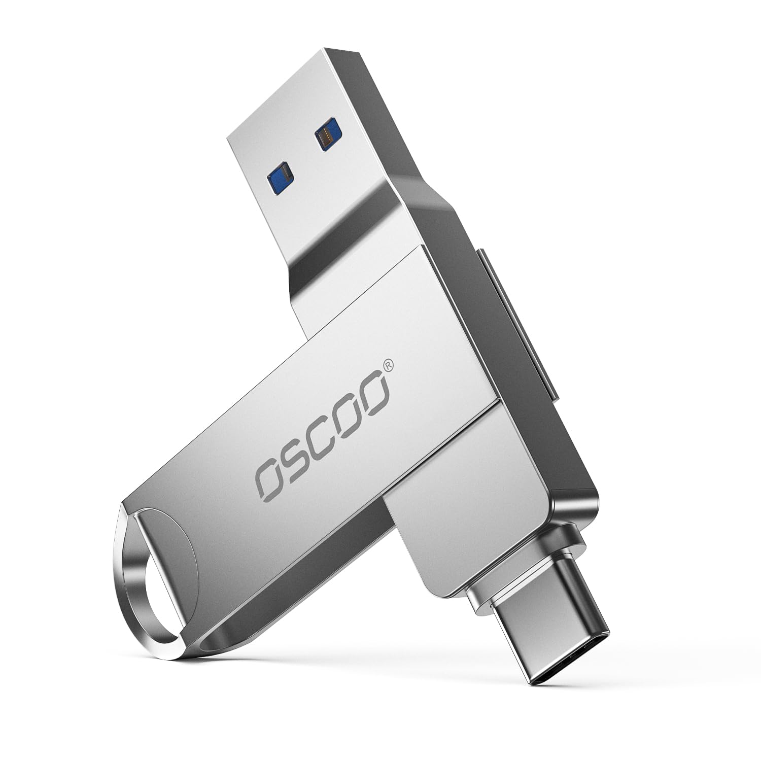 OSCOO 32GB USB Flash Drive, USB 3.1 Gen 1 Dual USB-C & USB-A Memory Stick, Porta