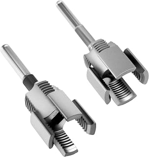 2Pcs Built-in Internal and External Thread Tools for Electric Drill, 1/2" & 3/4" Pipe Threader, PVC Thread Cutting Tool