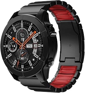 26mm 22mm Grade 2 Titanium Silicone Band for Fenix 9/8/7/7X/6X/Tactix 8 51mm/Enduro 3 51 mm, QuickFit Metal Strap for Venu 4 45mm/Fenix 9 pro,Lightweight,Skin-Friendly Anti-Slip, No Hair Pulll