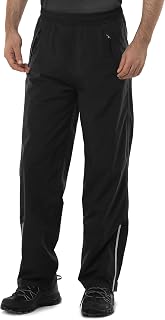 33,000ft Men's Waterproof Trousers Lightweight Breathable Rain Overtrousers with 3 Zip Pockets, Outdoor Windproof Rain Pants for Golf Hiking Fishing Cycling