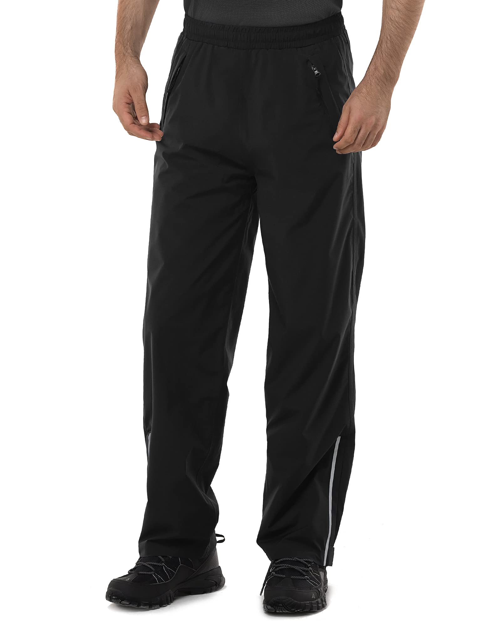 33,000ft Men's Waterproof Trousers Lightweight Breathable Rain Overtrousers with