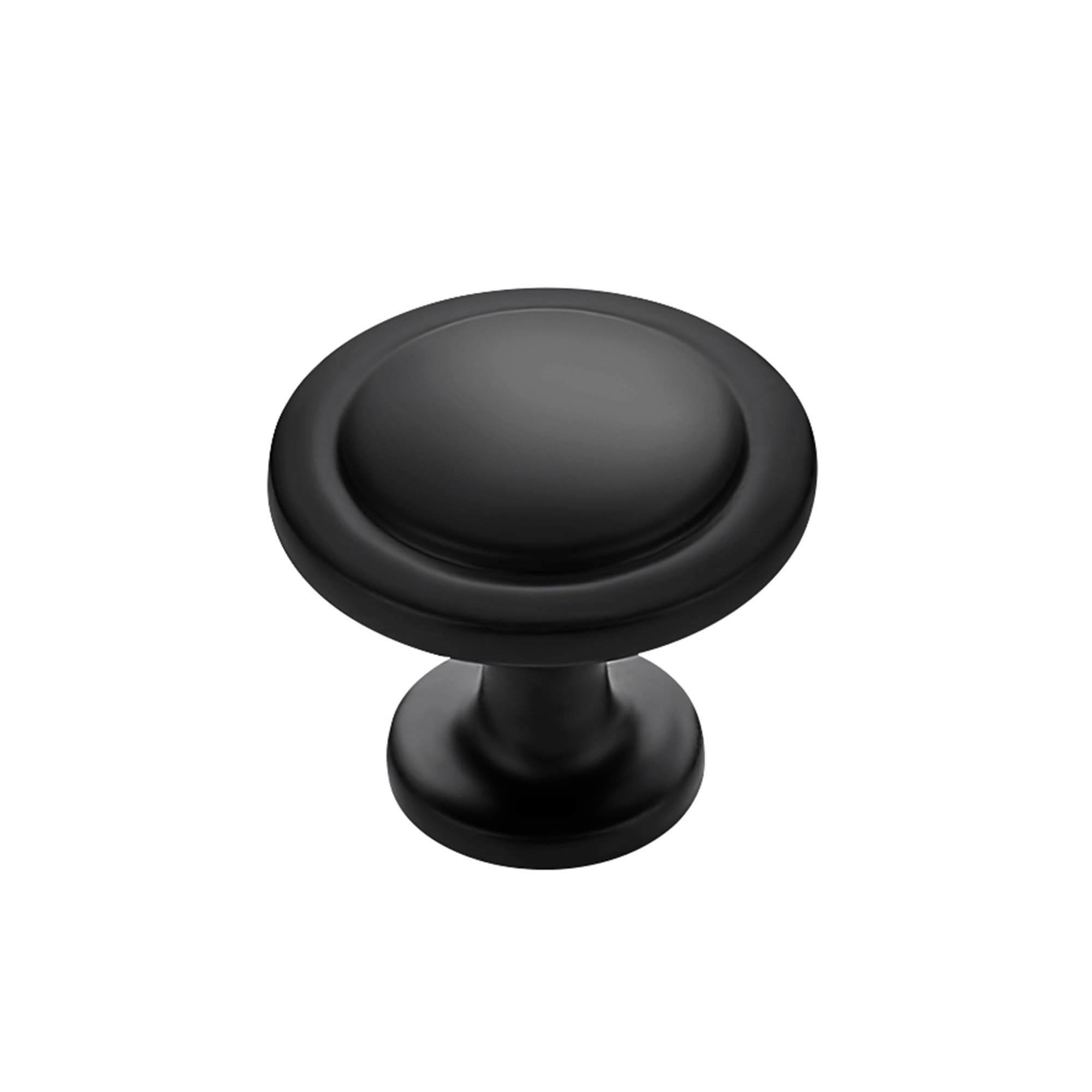 Ravinte Matte Black Round Cabinet Knobs,Zinc Pulls,1-1/4 Inch,30 Pack | Solid Zi