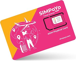 GL.iNet SIMPoYo Physical eSIM, 8 Profiles, 4G/5G Global, for Travel Routers | Physical eSIM card for GL.iNet routers, store 8 eSIM profiles, 4G/5G data in 100 plus countries, 1GB US/EU plus 100MB global