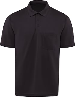 Red Kap Mens Short Sleeve Performance Knit Pocket Coro Polo