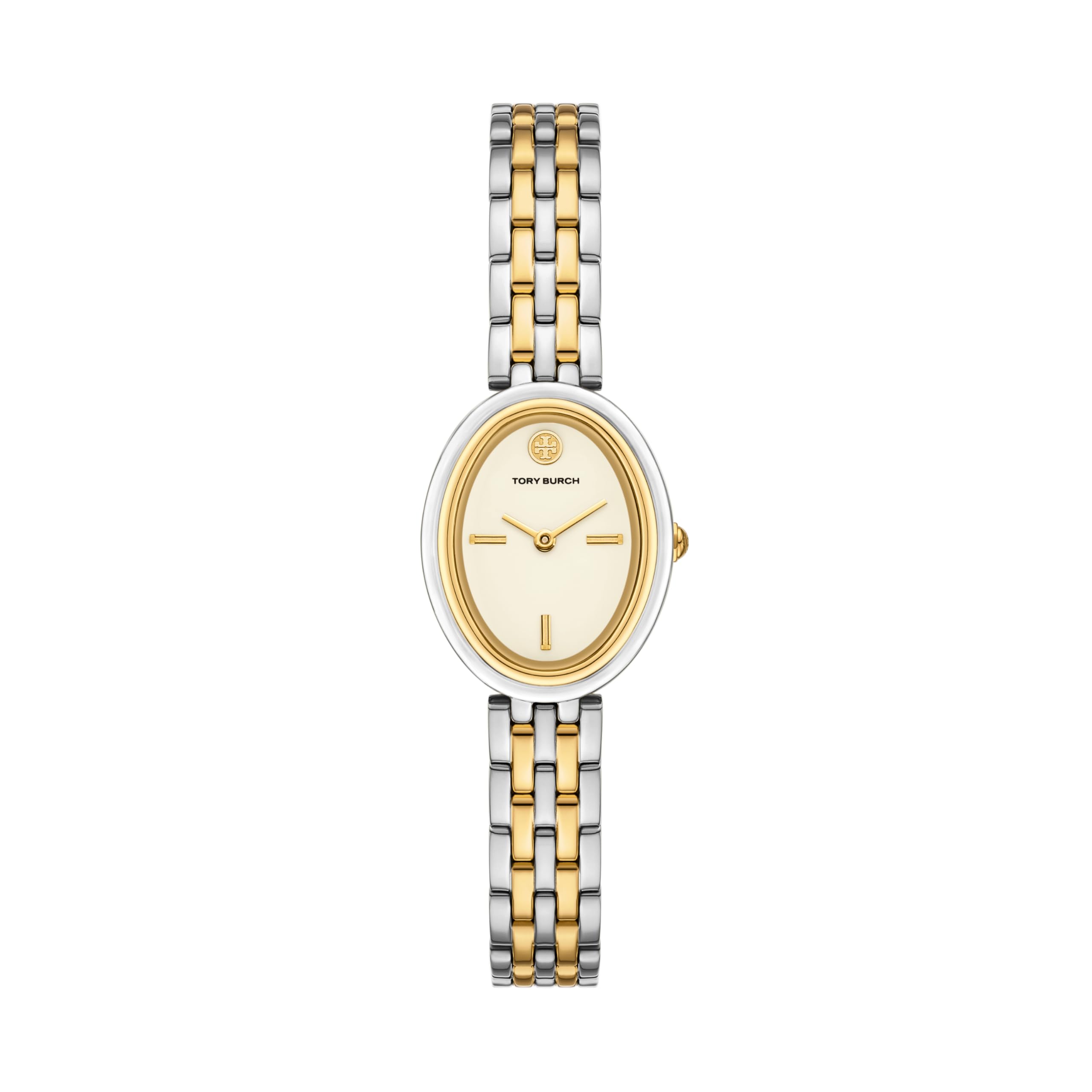 Tory Burch Women's Oval Stainless Steel Two-Hand Watch