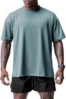 Muscle Killer 1/2pack Men's Gym Workout Dry Fit Short Sleeve Athletic Fitness Crew Neck Casual Loose Fit T-Shirt