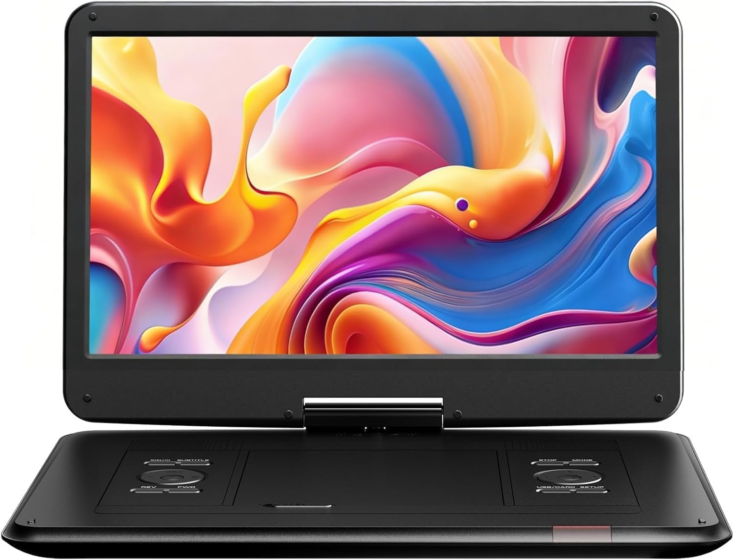 YOTON 17.5" Portable DVD Player, 15.6" Large HD Swivel Screen, Black | 6-Hour Ba