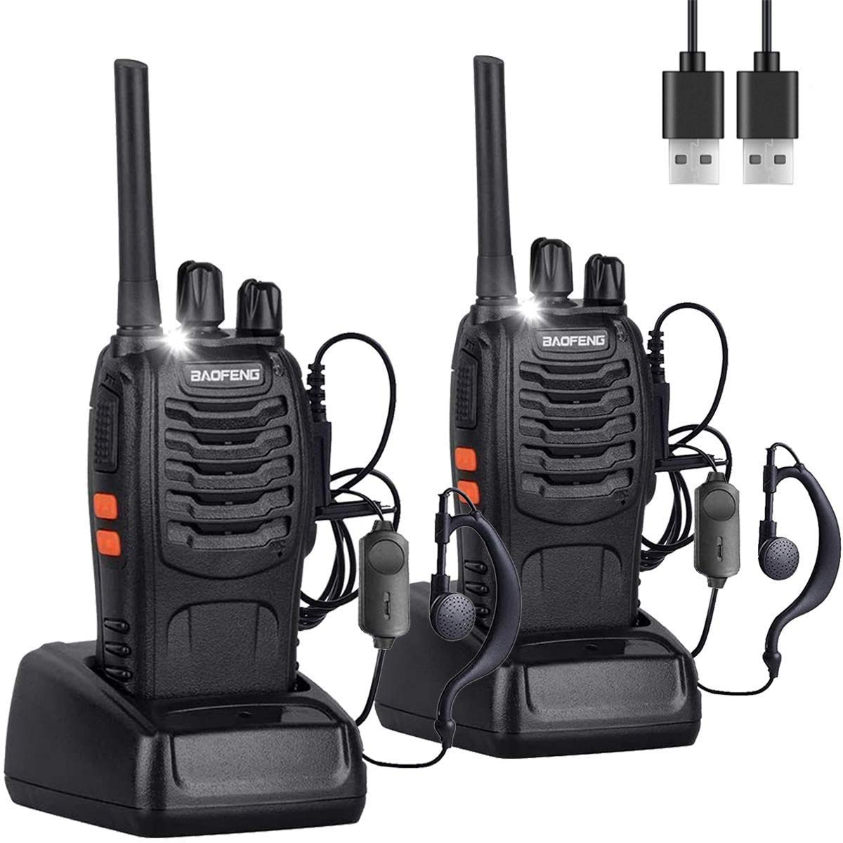 Nineaccy walkie talkie 2 way radio long range,16 Channel Portable walkie talky a