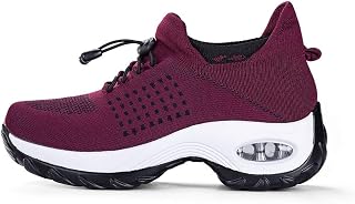 Women's Running Shoes Socks Sneakers - Mesh Slip On Air Cushion Lady Girls Modern Jazz Dance Easy Shoes Platform Loafers