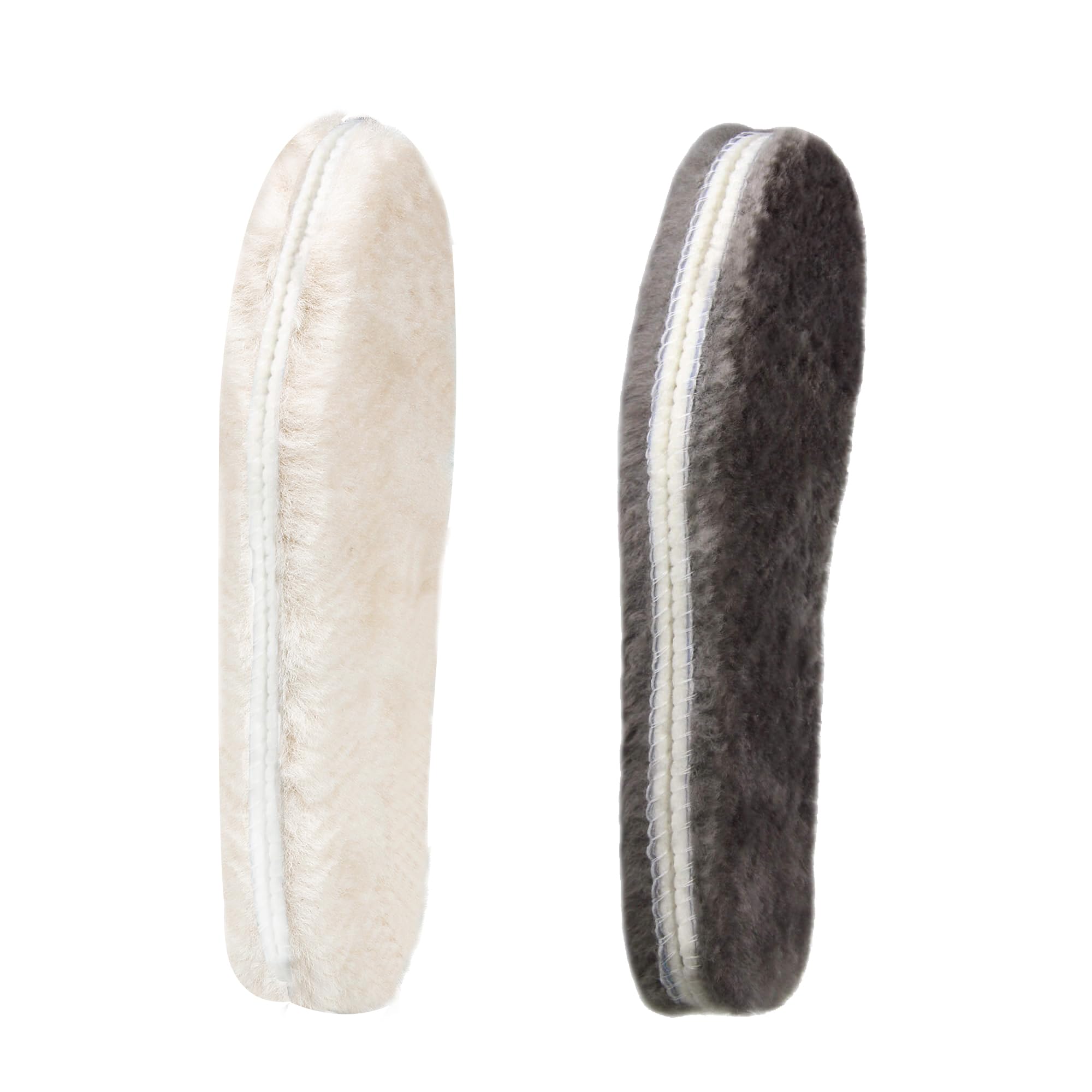 CCSOFTIME 2 Pairs Sheepskin Insoles Sheepskin Insoles, Wool Insoles for Men and 