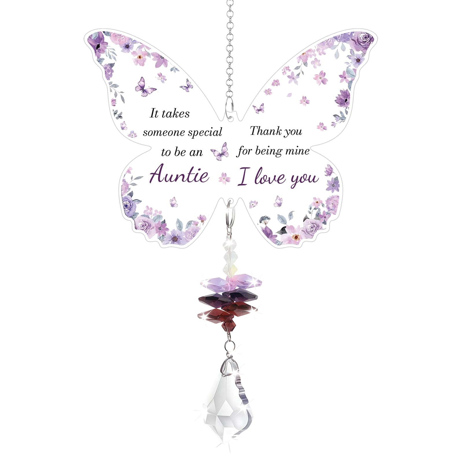 Auntie Gifts, Crystal Suncatcher, Best Auntie Birthday Gifts, For Auntie, Aunty 