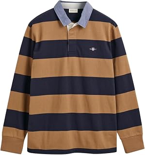 Gant Reg Chambray Stripe Heavy Rugger Men's Polo Shirt