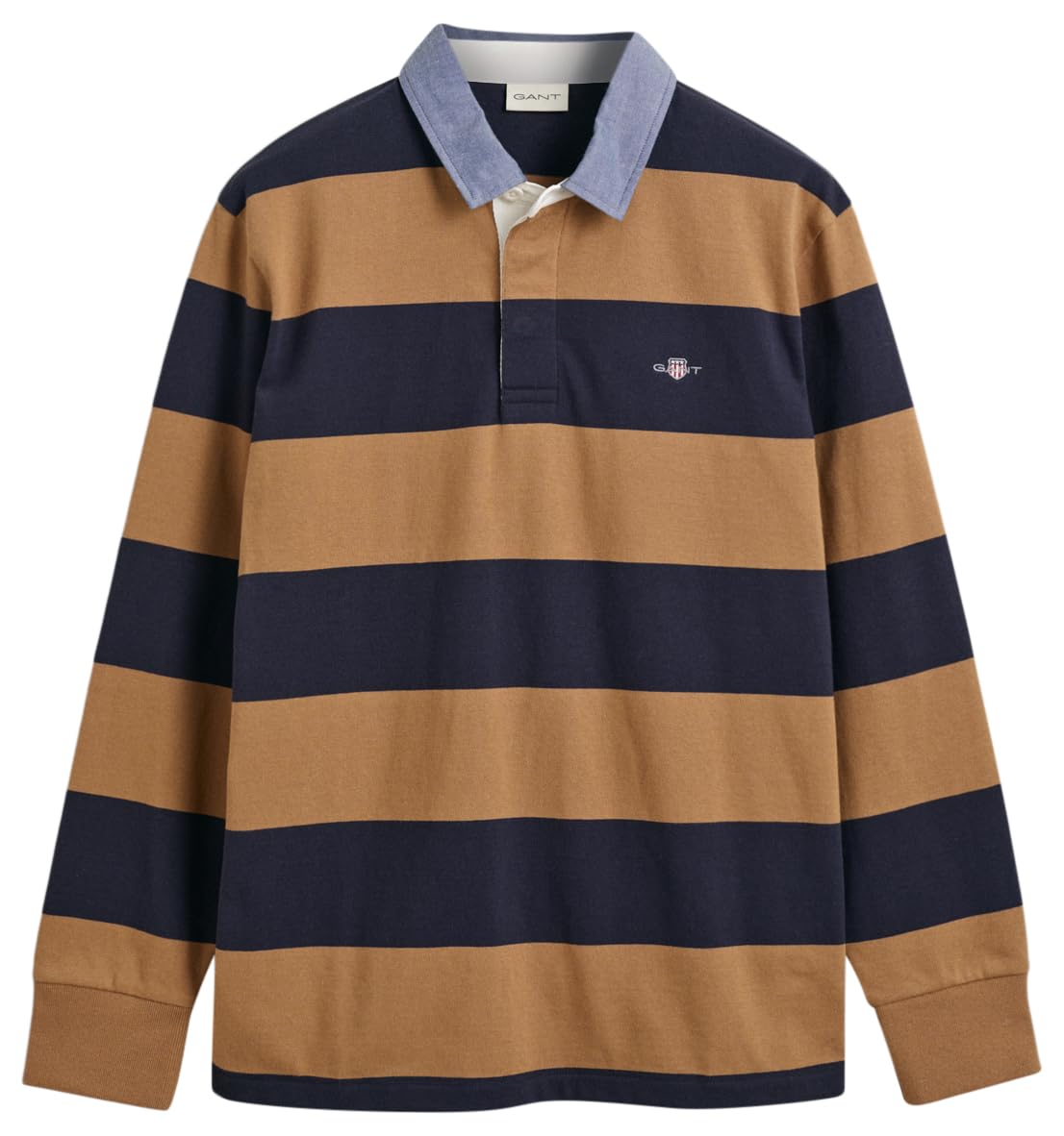 Gant Reg Chambray Stripe Heavy Rugger Men's Polo Shirt