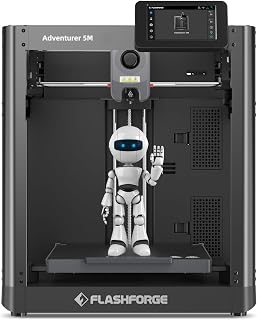 Flashforge Adventurer 5M 3D Printer with Flawless First Layer, Auto Leveling, Quick Removal Nozzles, Maximum Speed 600mm/s, CoXY Structure