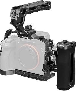 SmallRig A7 V / A7R V / A7 IV Cage Advanced Kit | for Sony Alpha 7R V/ Alpha 7 IV/ Alpha 7 V, Includes a Top Handle/ Side Handle/ Cable Clamp