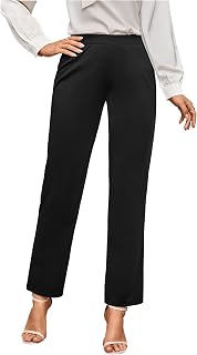 SweatyRocks Women's Dress Pants Stretchy High Waisted Skinny Work Leggings
