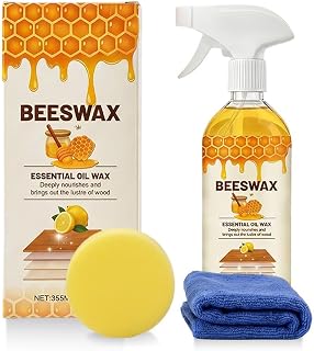 Beeswax Wood Polish Spray, 2026 New Bee S Wax Furniture Polish and Cleaner Natural Wood Polish Spray for Living Rooms,Kitchens,Wood Furniture Floors (3)