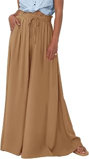 BTFBM Wide Leg Flowy Palazzo Pants for Women