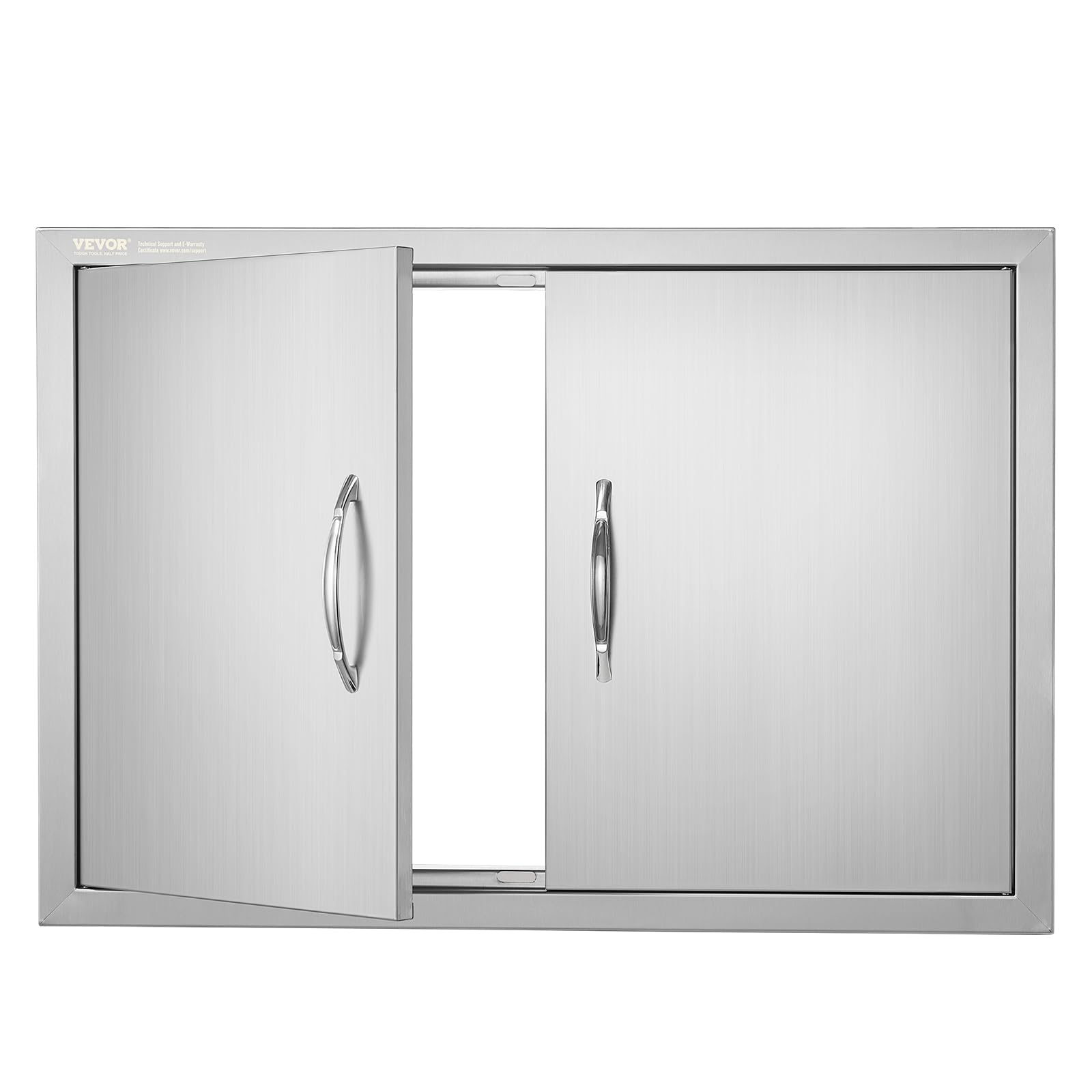 VEVOR BBQ Access Door 30.5"W x 21"H Double Outdoor Kitchen Door Flush Mount | Fo
