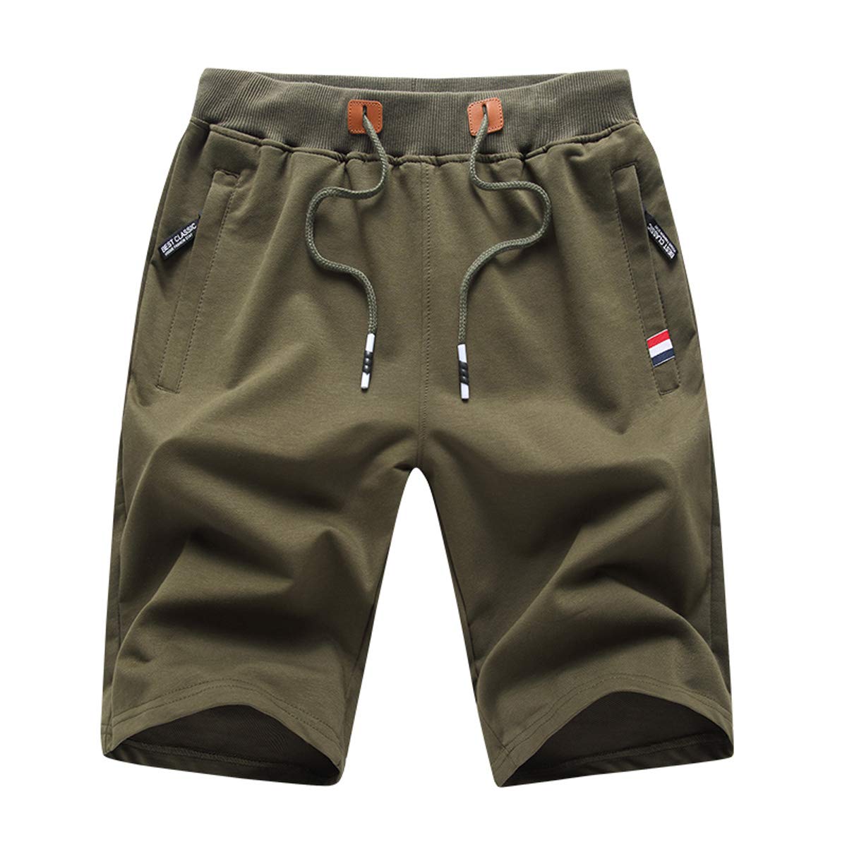 Tansozer Men's Sports Shorts with Zip Fastening