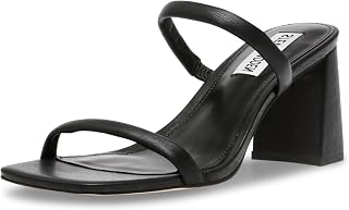 Steve Madden Women's Lilah Heeled Sandal, Black, 6.5