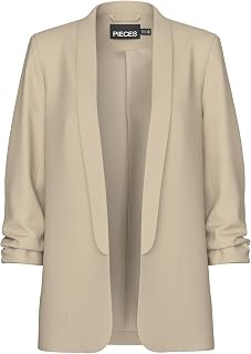PIECES Womens Pcbosella 3/4 Blazer Noos Bc