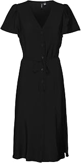 VERO MODA Vmjosie SS Calf Shirt Dress Wvn Ga Keid Donna