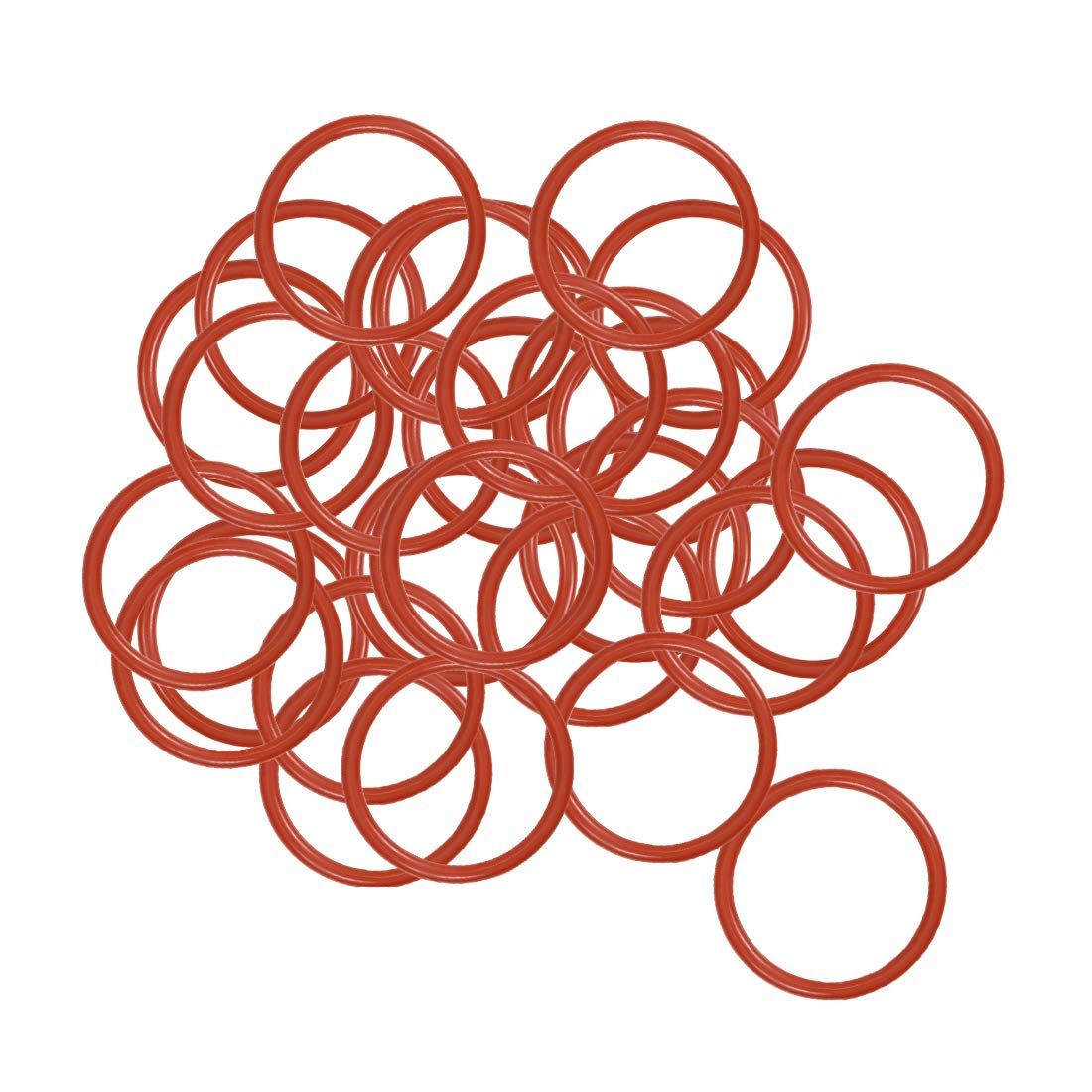 Silicone O-Rings, Outer Diameter 18mm, ID15mm, Width 1.5mm, VMQ Seal Ring Gasket
