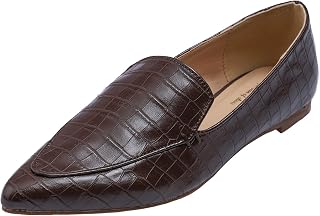 Feversole Women's Loafer Flat Pointed Loafers Fashion Flat Toe Comfortable Driving Office Shoes