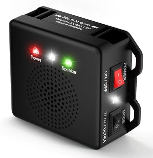 SIREN-ITE Ultrasonic Rodent Repellent for Car Engines Battery Operated | Mouse Deterrent Under Hood Rat Repeller with LED Strobe Lights Wireless AAA Battery Powered Engine Protection for Vehicles