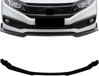 SCITOO Plastic Front Lip Spoiler Fits for 2016-2020 for Honda for Civic | Matte Black Front Bumper Lip
