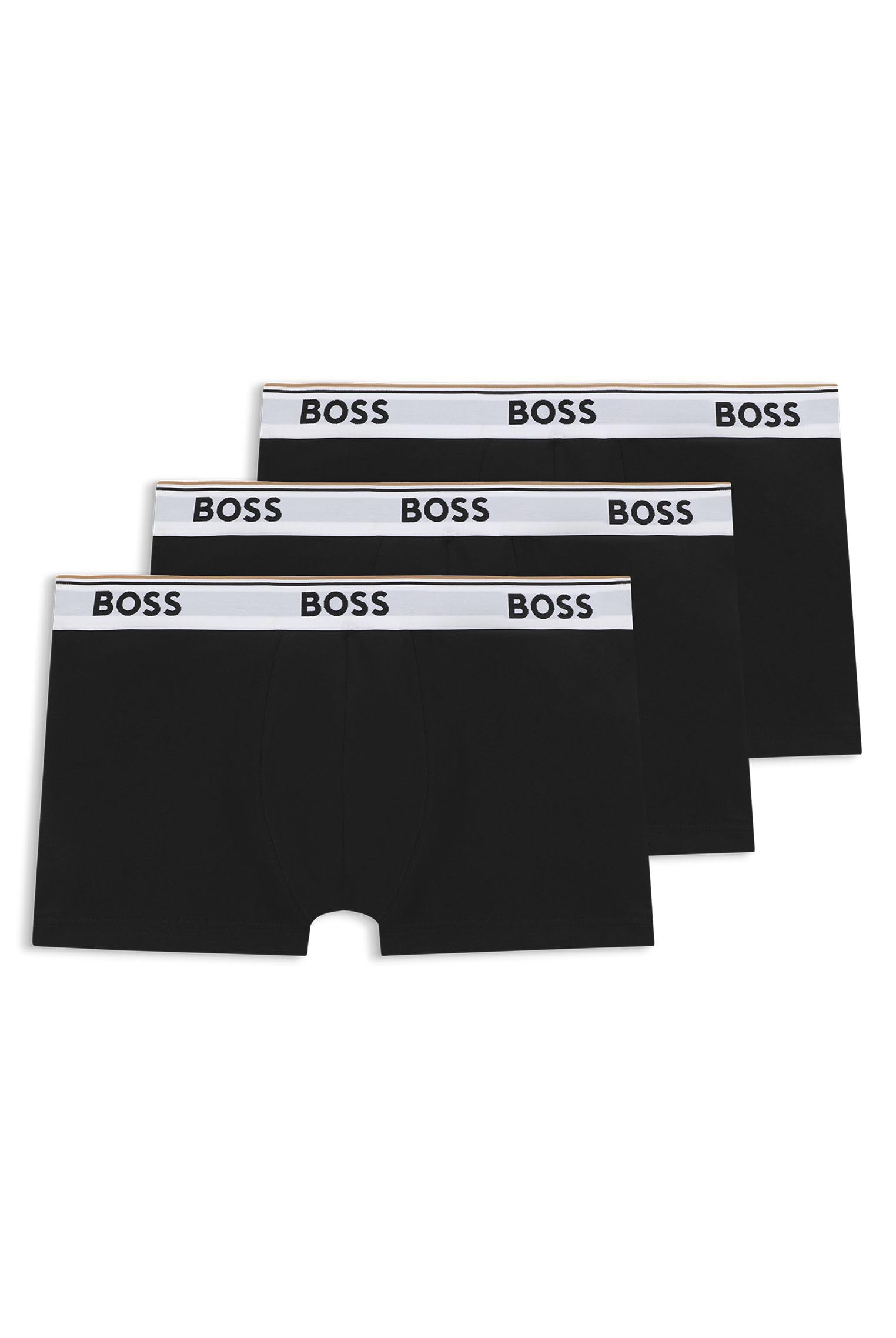 BOSS Pack of 3 Men's Trunks Power Boxer Shorts Underwear Cotton Stretch