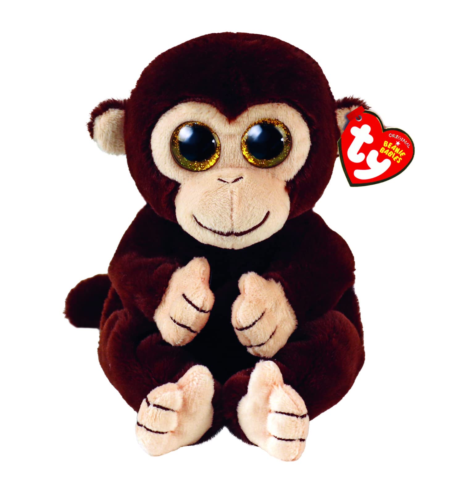 Ty Matteo Brown Monkey Beanie Bellies Regular | Beanie Baby Soft Plush Toy | Col
