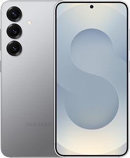 Samsung Galaxy S25 5G (128GB) Galaxy AI, 6.2″ Dynamic AMOLED 2X 120Hz Display, 50MP Triple Camera, 8K Video, Unlocked (w/ 45 W Fast Charging Adapter) - Silver Shadow (Renewed)