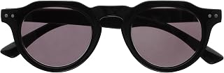 OPULIZE Rio S53-1 Flat Frame Sunglasses UV400 Protection Black Men Women Spring Hinges