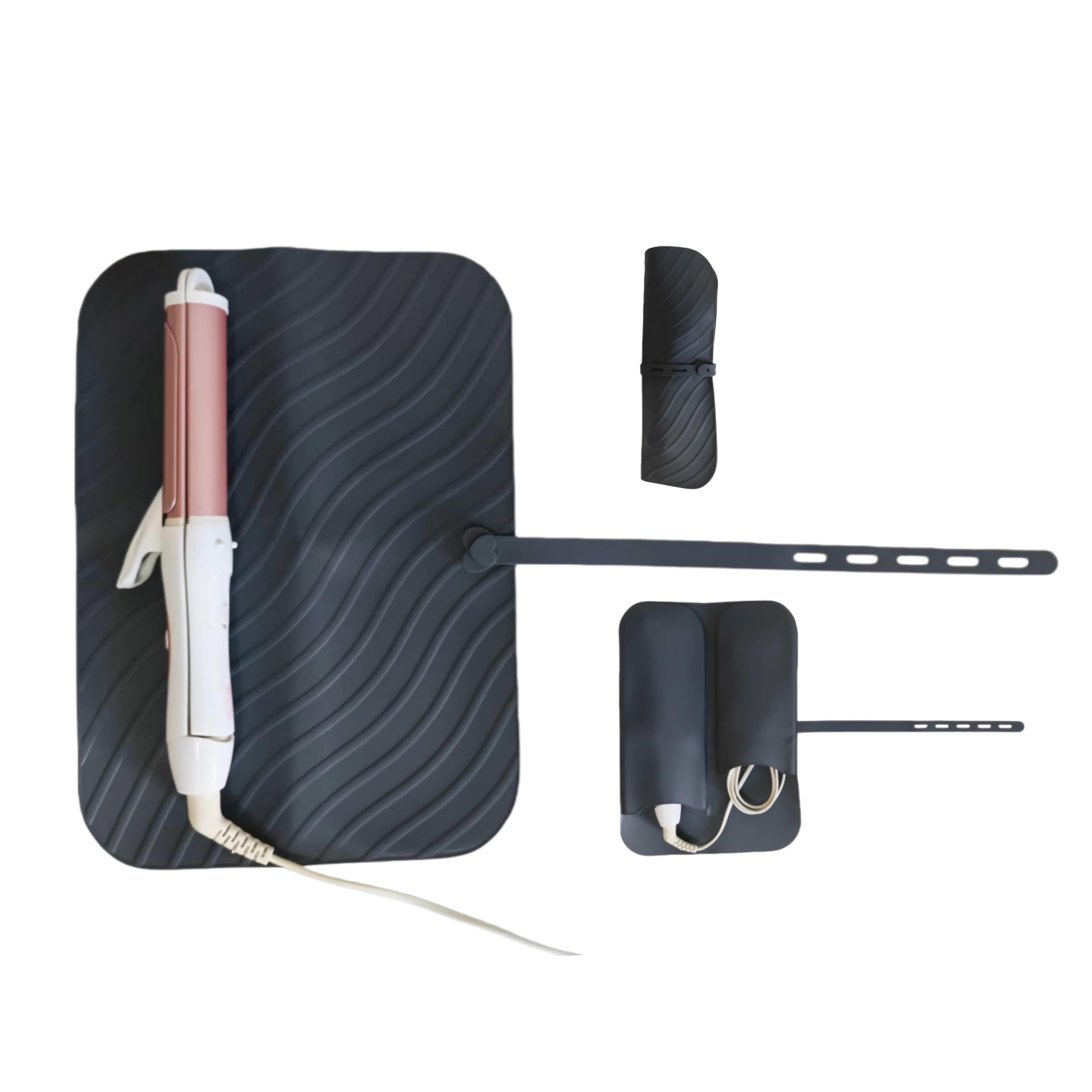 Supporto per ferro da stiro 2 in 1 e tappetino resistente al calore da viaggio, 