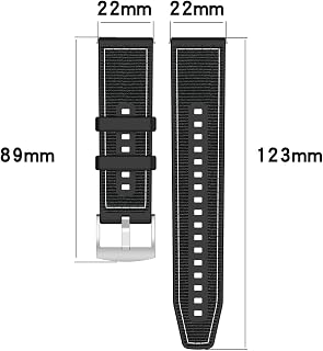 xDfind Hybrid Nylon Braided Silicone Watch Band