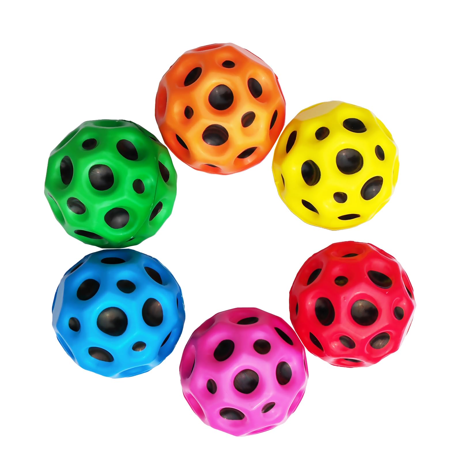 Super Bouncy Balls, Colorful High Bouncing Space Balls for Kids and Adults, Fun 
