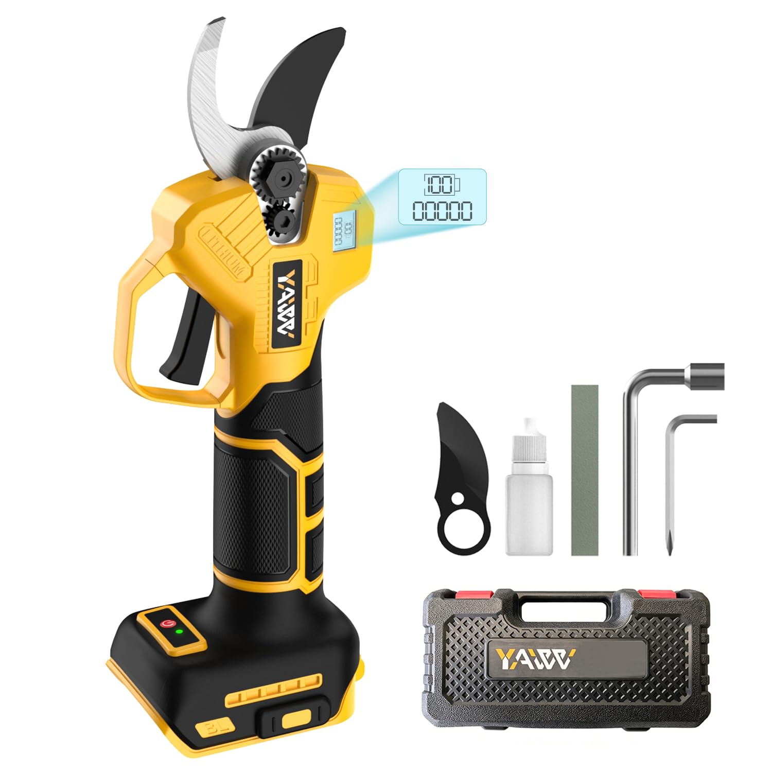 Brushless Electric Pruning Shears for DeWalt 20V Battery, Portable Cordless Prun