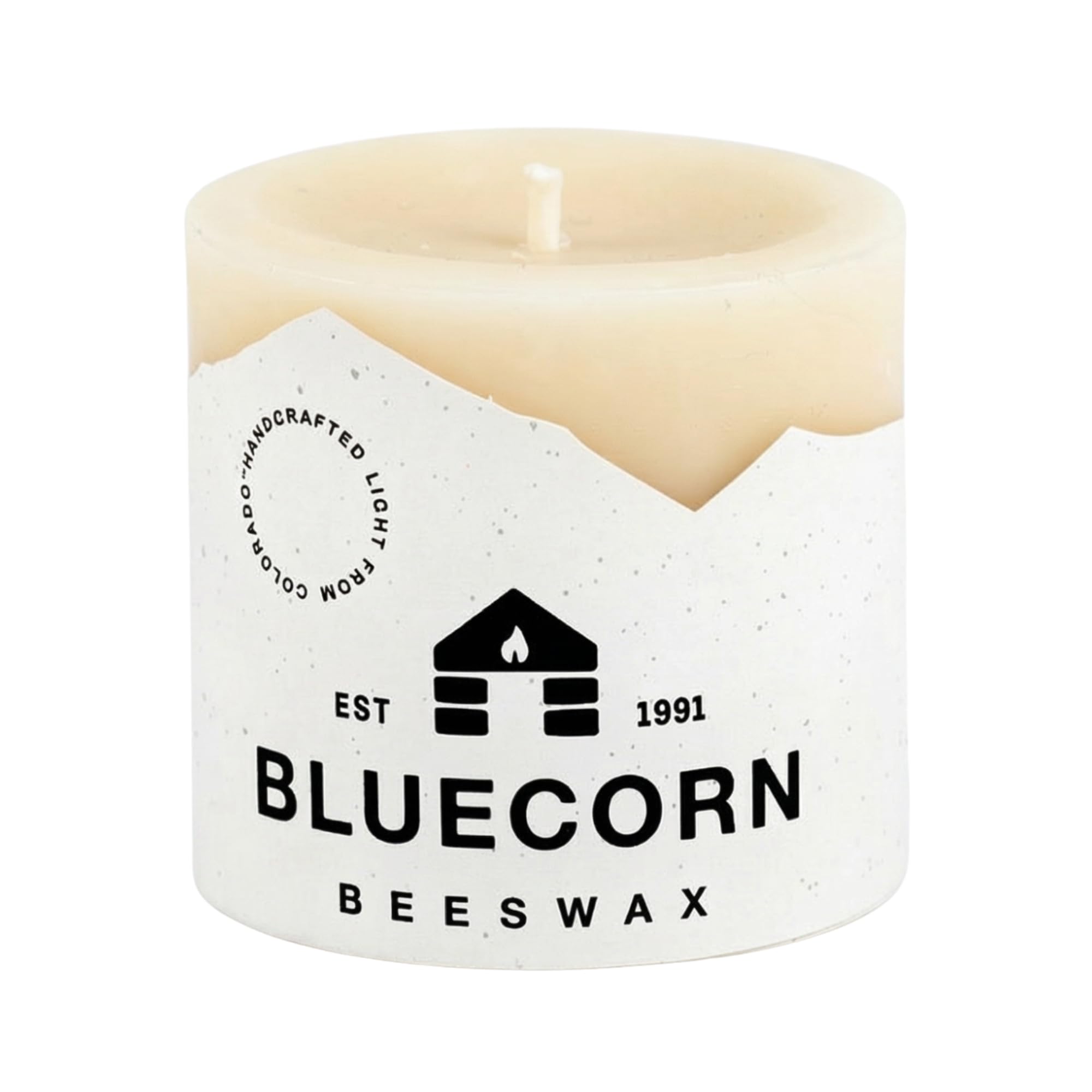 Beeswax Pillar Candle, Ivory White, 3x3, 1 Count | 100% Pure Natural Bees Wax, U
