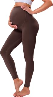 VALANDY Creamlush Maternity Leggings Over Bump Buttery Soft Adjustable Belly Support High Waist Pants Pregnancy Yoga Pyjamas