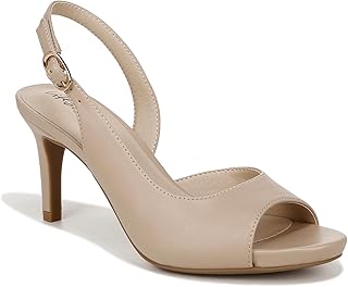 LifeStride womens Teller 2 Slingback Peep Toe Pumps Heeled Sandal Pump