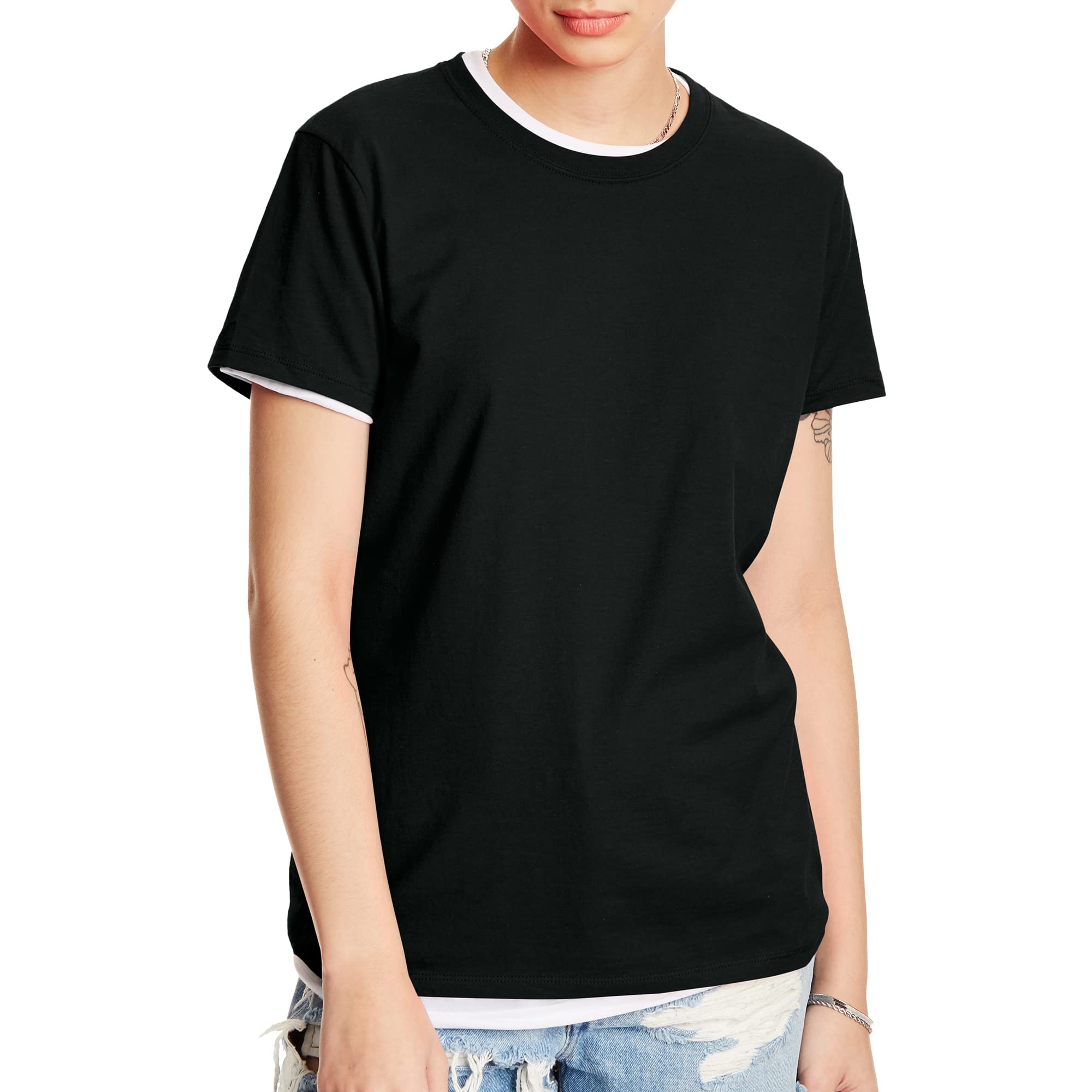 Hanes Women's Short Sleeve T-Shirt Perfect-t Short Sleeve T-Shirt (Pack of 1)
