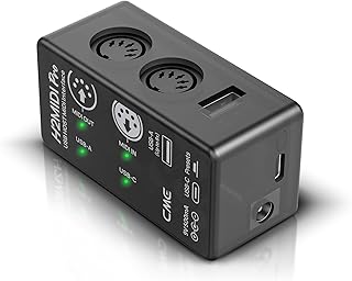 CME H2MIDI Pro – Advanced USB Host MIDI Interface with Router, Filter, Mapper, Future-Proof 32-Bit Processor, Dual Power Mode – Minimal Size, Maximum Features for Guitarists & Producer