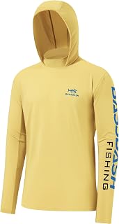 BASSDASH UPF 50+ Men’s UV Sun Protection Long Sleeve Performance Fishing Hoodie Hooded Shirts
