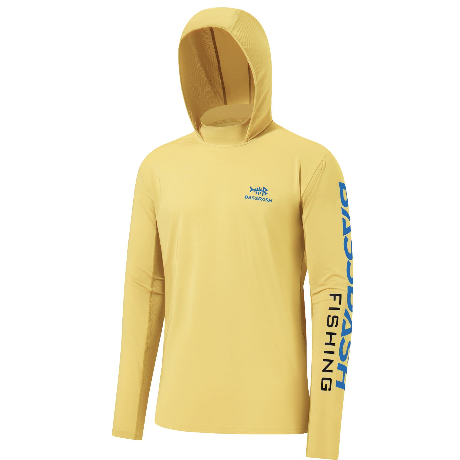 BASSDASH UPF 50+ Men’s UV Sun Protection Long Sleeve Performance Fishing Hoodie 
