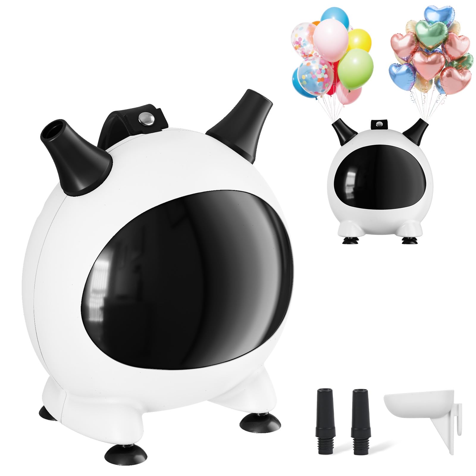 Togvu Balloons Pump Electric | Portable Balloons Inflator Air Pump with 2 Nozzle